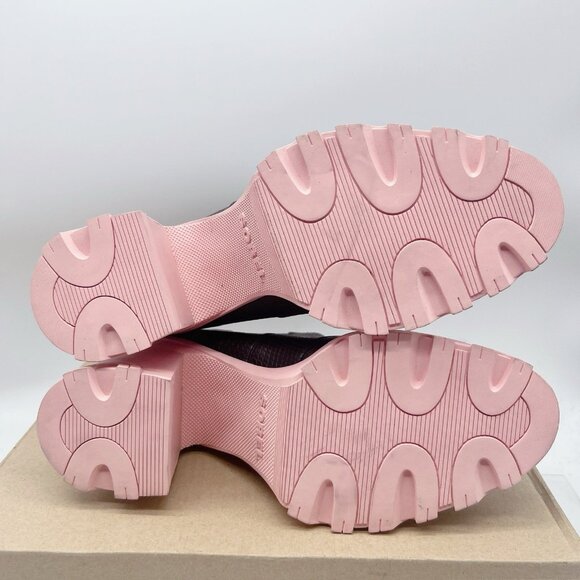 Sorel Brex Waterproof Platform Heel Chelsea Boot Bootie Black Vintage Pink US 11 - Picture 9 of 12